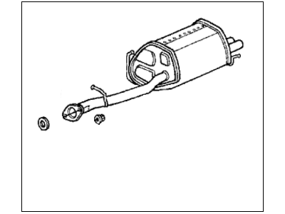 Honda 18030-SS0-505 Muffler Set, Exhuast