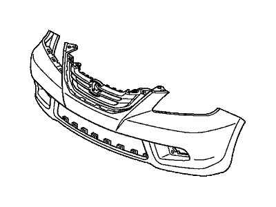 Honda 04711-SHJ-A91ZZ Face, Front Bumper (Dot)