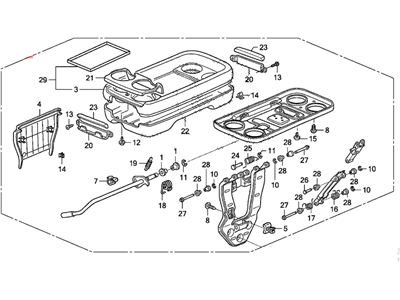 Honda 81190-SHJ-A61ZA Table Assy., FR. Seat Center *G64L* (OLIVE)