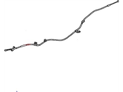 Honda 47560-SHJ-A02 Wire B, Driver Side Parking Brake