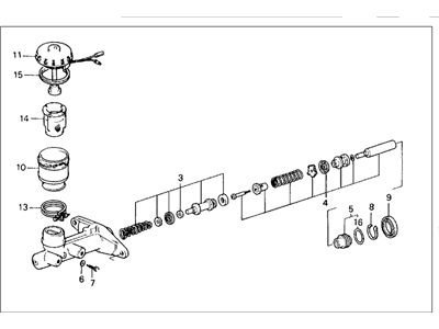 Honda 46100-SF1-033 Master Cylinder Assembly