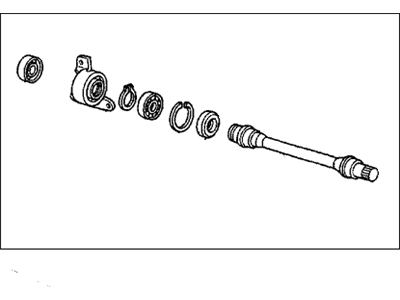 Honda 44500-SF1-020 Shaft Assembly, Half