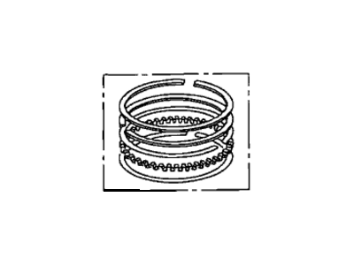 Honda 13011-PZD-004 Ring Set, Piston (Std) (Riken)