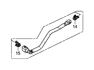 Honda 16721-RAA-A01 Hose A, Fuel Feed