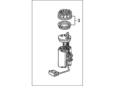 Honda 17045-SDA-A30 Module Assembly, Fuel Pump (Kautex)