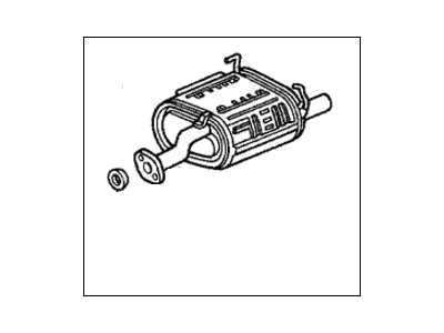 Honda 18307-SR4-J41 Muffler, Exhuast