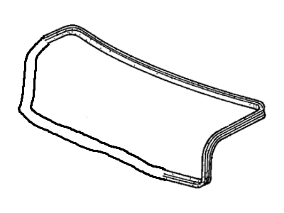 Honda 74865-SR8-A00 Weatherstrip, Trunk Lid