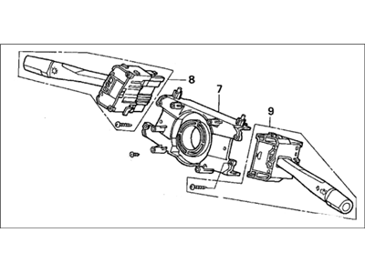 Honda 35250-SR3-A21 Switch Assembly, Combination