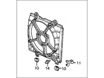 Honda 19015-PM6-A02 Shroud