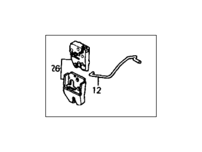 Honda 74850-SH4-003 Lock Assembly, Trunk