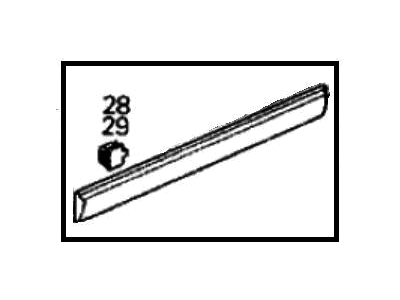 Honda 75323-SH4-A01 Protector, L. RR. Door