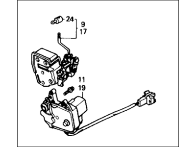 Honda 72650-SH4-A11 Lock Assembly, Left Rear Door Power (Mitsui Kinzoku)