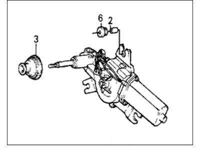 Honda 38420-SB6-662 Motor Assembly, Rear Wiper