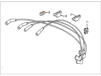 Honda 32722-PE0-663 Wire, High/T