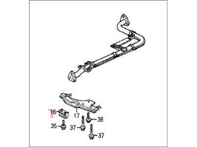 Honda 18220-SD9-680 Pipe B, Exhuast