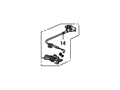 Honda 82220-SVB-003 Lock Assy., R. RR. Seat