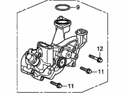 Honda 15100-5BA-A01 Pump Assembly, Oil