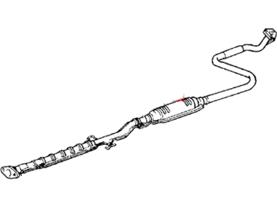 Honda 18220-SB3-963 Pipe B, Exhuast