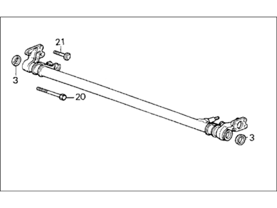 Honda 42100-SB3-661 Beam Assembly, Rear Axle