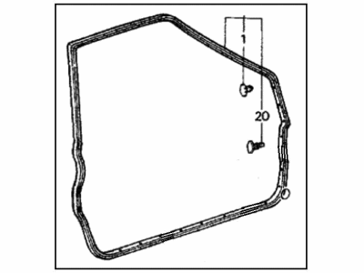 Honda 75885-SB4-013 Weatherstrip, L. FR. Door