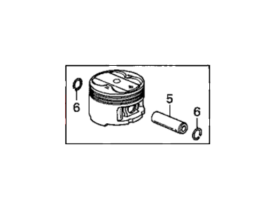 Honda 13020-P5M-A00 Piston Set B (Std)