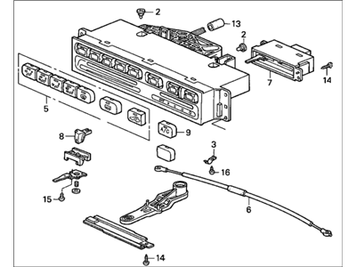 Honda 79500-S30-A01 Control Assy., Heater