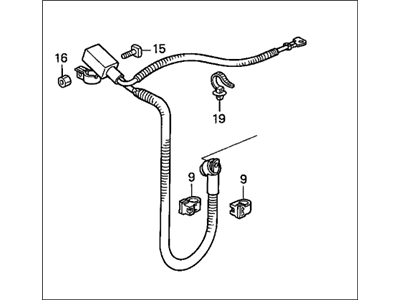 Honda 32410-S30-000 Cable Assembly, Starter