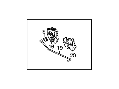 Honda 74850-S30-003 Lock Assembly, Trunk