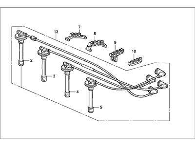 Honda 32700-P5M-003 Wire Assembly, Ignition (Sumitomo)