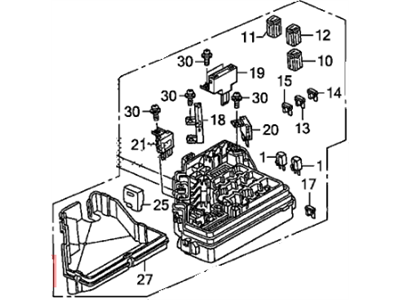 Honda 38250-SNA-J31 Box Assembly, Relay