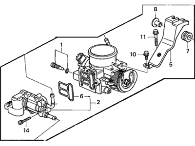 Honda 16400-PZA-A02 Body Assembly, Throttle