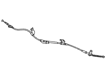 Honda 47560-S5B-013 Wire B, Driver Side Parking Brake