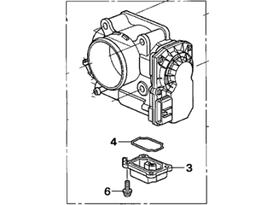 Honda 16400-PZX-003 Body Assembly, Throttle (Gma6A)