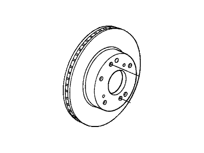 Honda 45251-TA0-A00 Disk, Front Brake