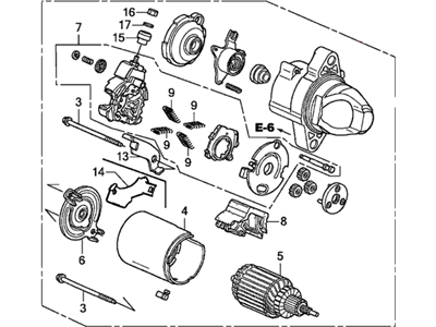 Honda 06312-RBJ-505RM Starter, Core ID (Sm-74005)