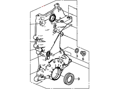 Honda 11410-RTW-J00 Case Assembly, Chain