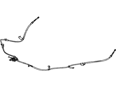 Honda 47560-SZT-G03 Wire B, Driver Side Parking Brake