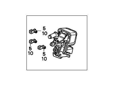 Honda 72610-S84-A11 Lock Assembly, Right Rear Door (Manual)