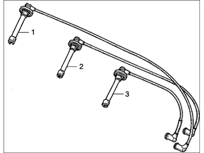 Honda 32720-P8A-405 Wire, RR. Ignition (Sumitomo)