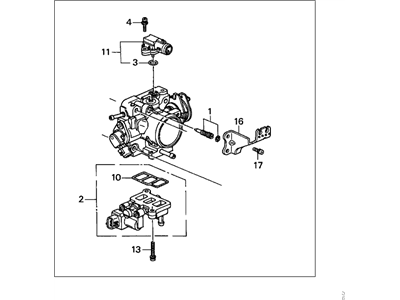 Honda 16410-P8C-A22 Throttle Body Sub