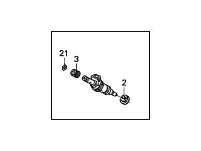 Acura 06164-P2J-000 Injector Set, Fuel