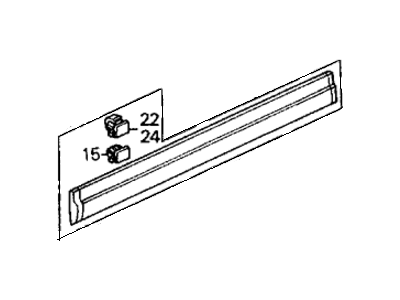 Honda 75322-SH5-A02 Protector, L. FR. Door