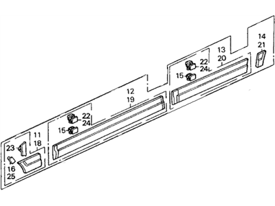 Honda 75300-SH9-A01ZA Protector Set, R. Side *Ns* (NORTHLAND SILVER)