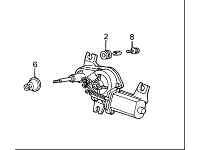 Honda 76700-SH5-S05 Motor, Rear Wiper (Ks)