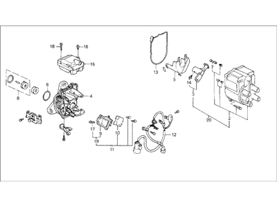 Honda 30100-PM5-A04 Distributor Assembly (Td-01U) (Tec)