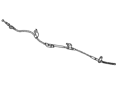 Honda 47560-S5D-A05 Wire B, Driver Side Parking Brake