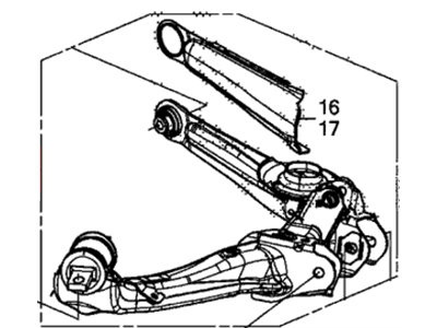 Honda 52370-TR0-A03 Arm, Right Rear Trailing
