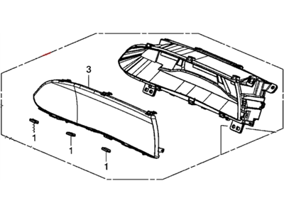 Honda 78100-TR0-A12 Meter, Combination