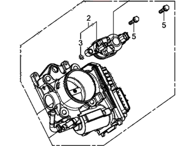 Acura 16400-R1B-A01 Throttle Body, Electronic Control (Gmf3B)
