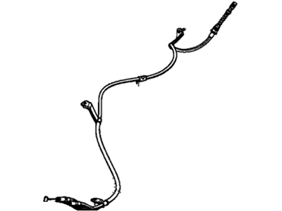 Honda 47510-TR0-A53 Wire B, Passenger Side Parking Brake (Disk)